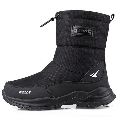 Winter Warm- Mid-calf tjock plysch, bomull snöstövlar Black MC10091 39 /