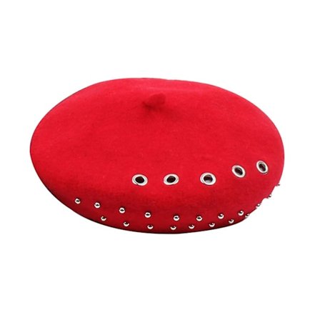 Vinter Beret Uld Hat Kvinder Blød Varme Huer Strikket Nitet Dekoration Tilbehør