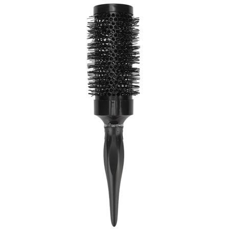 Pyöreä hiusharja estää staattista negatiivista ionia hierovaa päänahkaa tasoittava hiuksia Nylon Rullahiusharja Salon Home Musta 26x4.7x4.7cm/