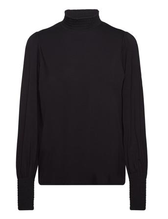 Sc-Marica Bluse Langermet Svart Soyaconcept*Betinget Tilbud