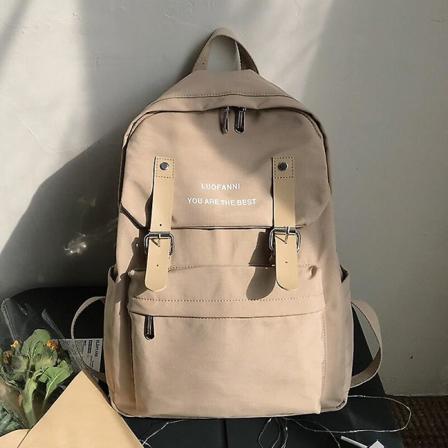 Skolväskor Mode Ryggsäck För Tonåring Student Vattentät Kvinnor Ryggsäck Nylon Axelväska Kvinnlig Bagpack Khaki