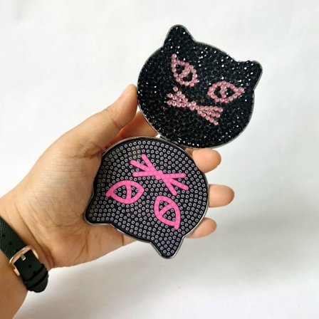 Sminkspegel Diamond painting SVART KATT SVART KATT