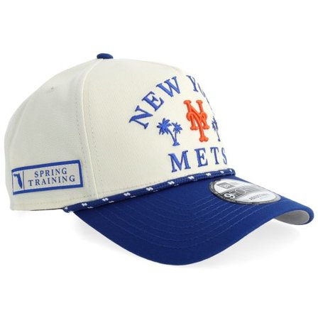 New Era - MLB Vit adjustable Keps - New York Mets Rope 9FORTY Chrome/Royal A-frame Adjustable @ Hatstore