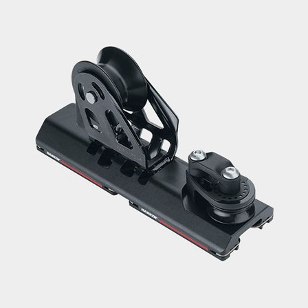 Harken 27mm High-Load Adjustable CB Car - Sheave, Dead End, 3:1 (G2737B.HL)