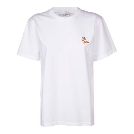 Maison Kitsuné, T-Shirt Wit, Dames, Maat:L