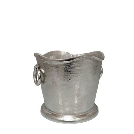 Champagnekøler, 30x29x25 cm, aluminium sølv