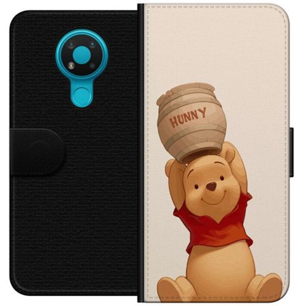 Kompatibelt Plånboksfodral till Nokia Nokia 3.4 Nalle Puh Honung Disney Winnie