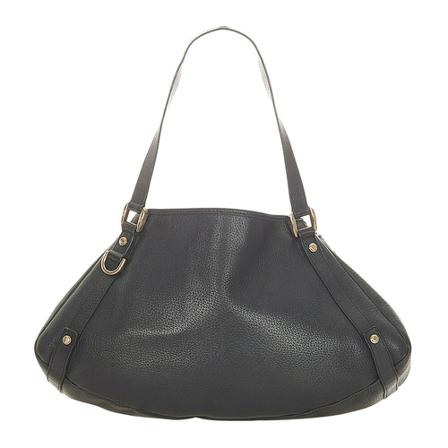 Gucci Vintage, Pre-owned Pelham Leather Shoulder Bag Zwart, Dames, Maat:ONE Size