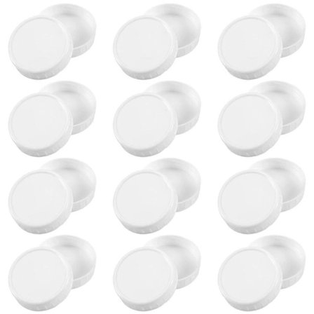 Almindelige låg til Mason Jar-låg, plastopbevaringslåg til Mason Canning-krukker og mere, standard, diameter 70 mm