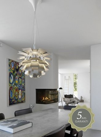 PH Kongle taklampe Ø48 - børstet stål