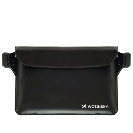 Wozinsky WWS-01 Vandtæt PVC-bæltetaske - sort