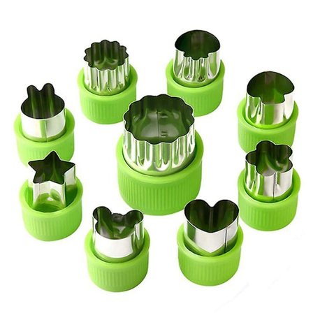 19-delt sett med kakepresse for kjeks- og kakedekorering