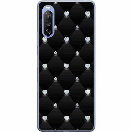 Sony Xperia 10 Iii Lite Mjukt Skal - Diamant Hjärta