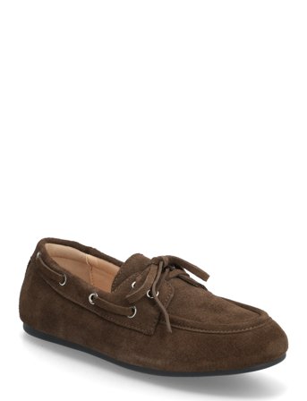 Bianco Biamarlene Boat Shoe Suede - Brown - 39