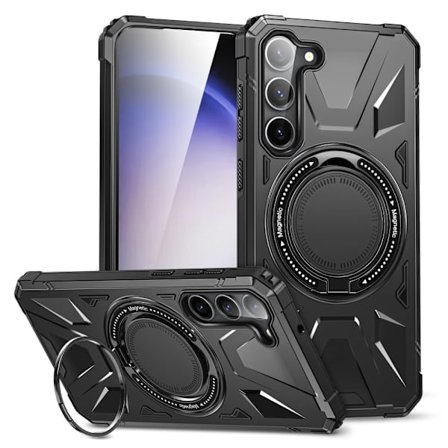 Samsung Galaxy S24 MagSafe Ring -hybridikuori, musta