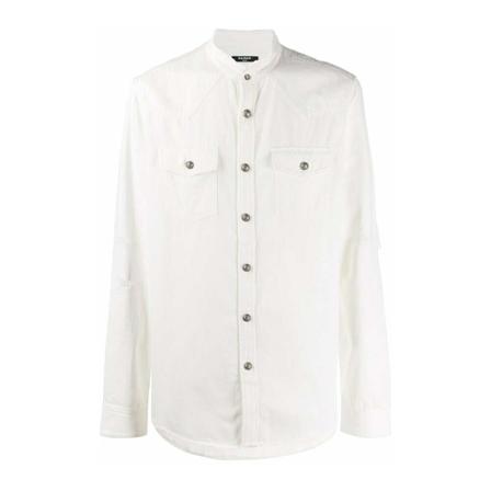 Balmain - Skjortor - Vit - Herr - Storlek: 3xl, Herr, Storlek: 3XL
