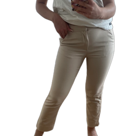 Beiga kostymbyxor från Zara