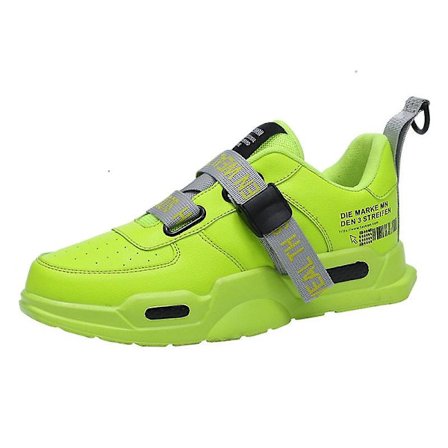 Pu Leather Spänne Chunky Sneakers