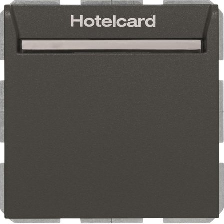 Hager 16406096 Hotellkortbryter Q.1 Antrasitt, Strømbrytere & vegguttak