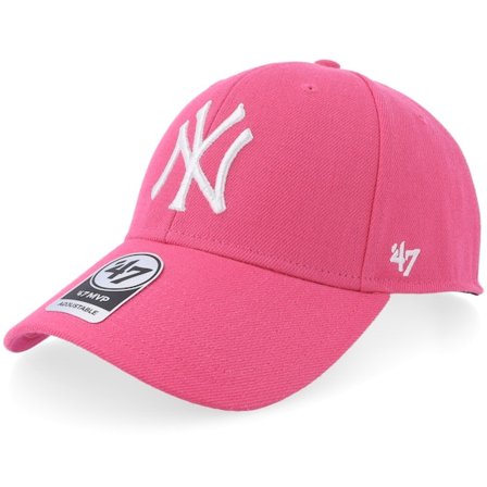 47 Brand - MLB Pink adjustable Czapka Z Daszkiem - New York Yankees Mvp Magenta Adjustable @ Hatstore