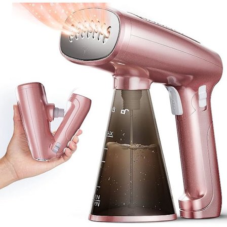 Kätevä höyrystin 1500W Nopea lämmitys Taitettava kangashöyrystin, Irrotettava 280ml Suuri vesisäiliö kotiin ja matkoille
