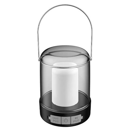 Campinglampe, genopladelig lampe, 3-trins justerbar lysstyrke, USB-opladningskabel, USB-genopladelig vandreturslampe, nødsituation