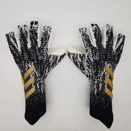 Ammattimaiset silikonikumista vedenpitävät liukumattomat käsineet Latex-jalkapallohanskat aikuisille lapsille #1 - Perfet black and gold 8