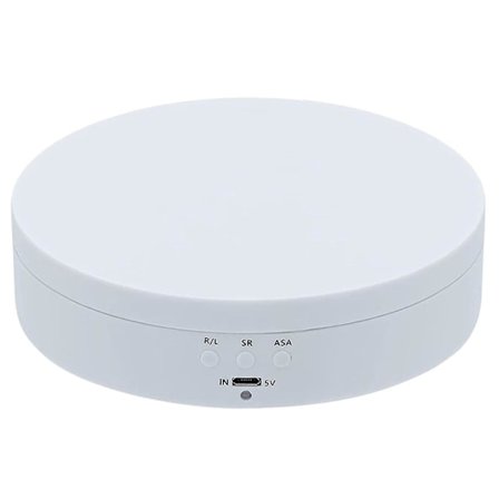 360 Graders Drejelig Stativ Til Fotografering, Bord Til Smykker, Hvid