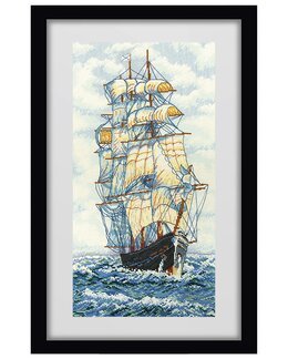 Kirjontapakkaus Taulu Laiva-Oven