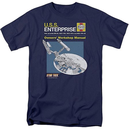 Enterprise Ejere Workshop Manual Star Trek T-Shirt