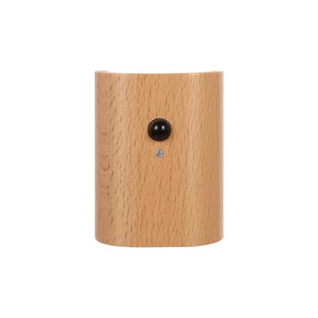 Trappe Lamper, 2-sidet belysning, varmt lys, magnetisk montering, lang batterilevetid, natlampe i bøgetræ, sensor for daggry og skumring