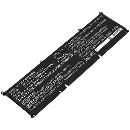 Batteri til bærbar PC for DELL Alienware M15 R3, Alienware M15 R3 P87F og andre.