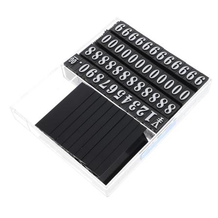 1 Set Prisvisningskub Nummer Priskub Prislapp Prisvisningsställ Svart 6X2.2CM Black 6X2.2CM