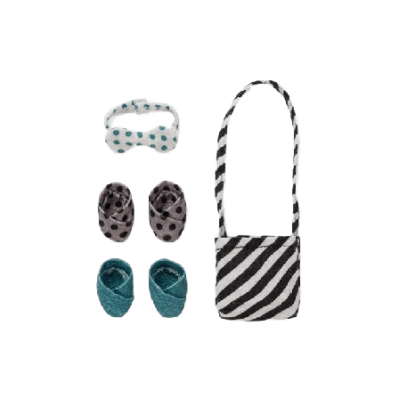 Littlephant Dockaccessoar-kit Dot Stripe Dockor & figurer #74CCC7