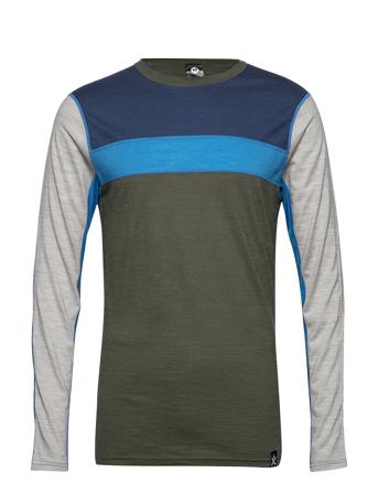 Retro Wool Crew Base Layer Tops Blå Bula