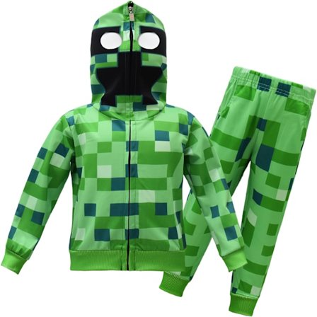 2-pak Minecraft-tøj til børn, langærmet hættetrøje og bukser - Xin 160cm