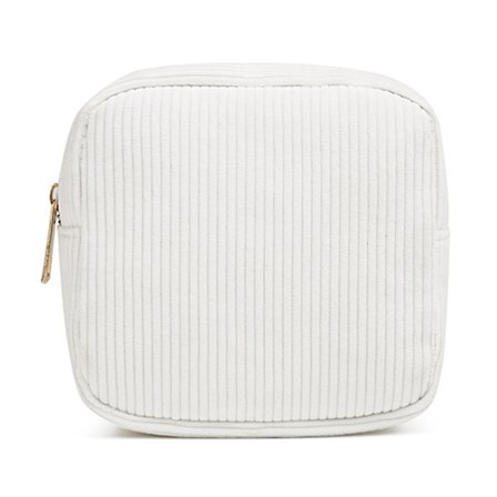 Myntbörs i manchester, liten kosmetikväska, ficka med dragkedja, necessär, sminkväska