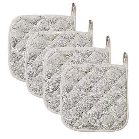 4 stk Grytekluter for matlaging og baking i ovn, mikrobølgesikre grillgrytekluter, 18*18cm