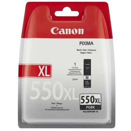 CANON Bläckpatron, PIXMA PGI-550XL PGBK, 6443B001, ChromaLife100+, svart, singelförpackning, hög kapacitet - Lyreco - Toner och bläck - Bläckpatroner 