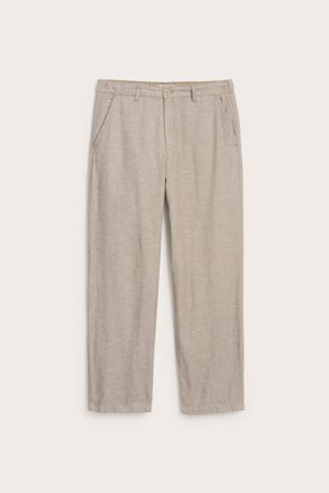 Kappahl | Byxa i linnemix regular fit Ljusbrun S | Ljusbrun
