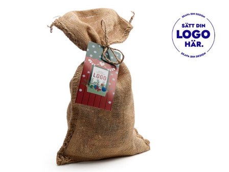 Julsäck 1 kg Julskum - egen hälsning - Lyreco - Profilsortiment - Julprodukter - Julprodukter