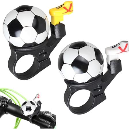 Sykkelklokke, 2 stk. Sykkelklokke Fotballdesign Barneklokke med Høy, Klar Lyd, Sykkeltilbehør for Barn Gutter Jenter Styre