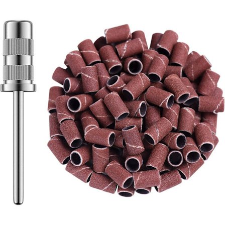 100 st High Quality Sleeve Bits för Nagelfilning och Nagelbandspushning