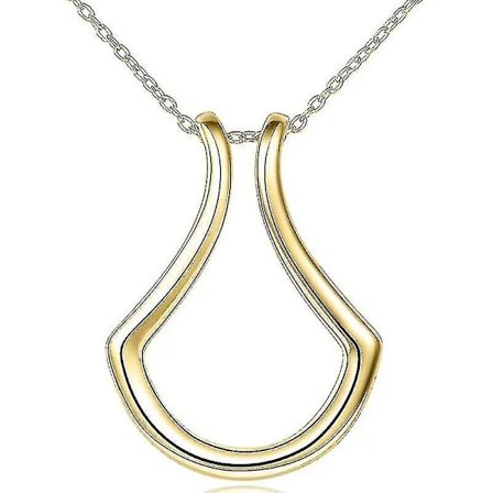 Sølv Ringholder Keeper Halskjede Smykke For Kvinner Kone Kjæreste