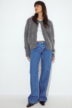 NA-KD - Jeans med lavt liv - Low waist jeans - Blå - EU 32