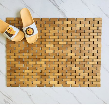 Eco Badrumsmatta i Trä • 100% Trägaller • Badrumsmatta i