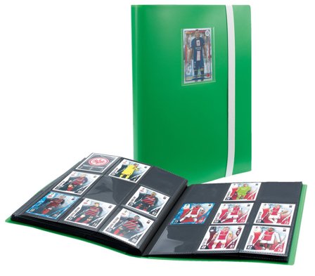 Samlekort mappe SLIM TONI Fodbold - Grøn/Hvid