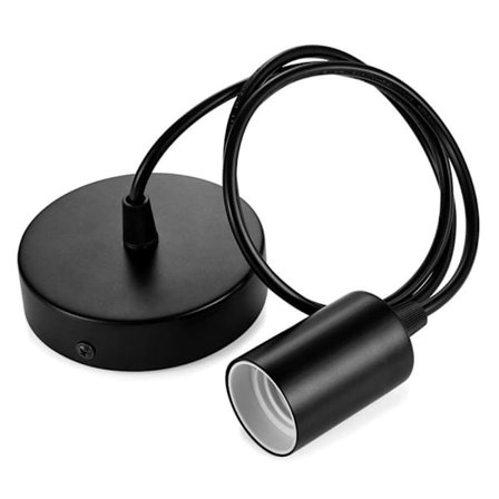 Led Lampe Sokkel Lampeholder SVART