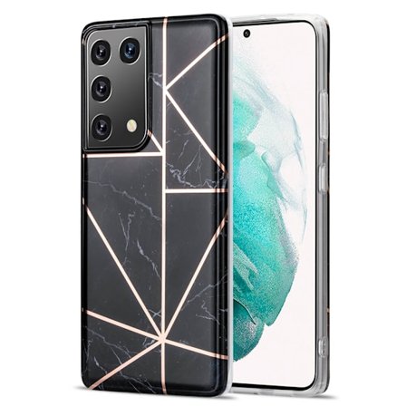 BOOM - Grid skal Galaxy S21 Ultra - Svart Marmor