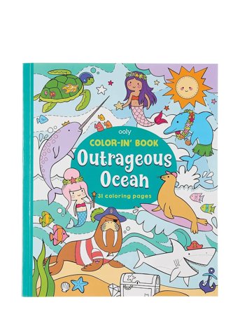 Ooly Colouring Book - Outrageous Ocean - Multi/patterned - ONE SIZE